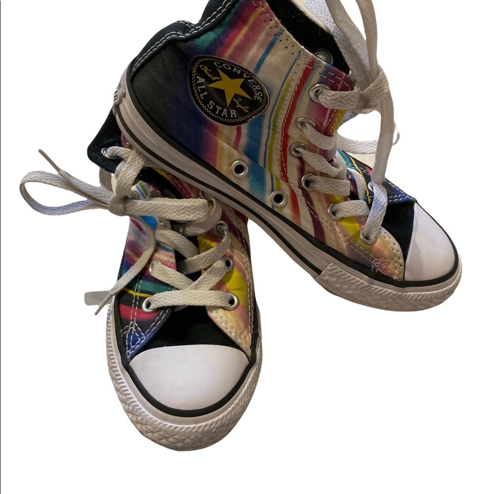EUC Converse Chuck Taylor All Star Hi Sneaker in Technicolor - Kid Size 12.5US